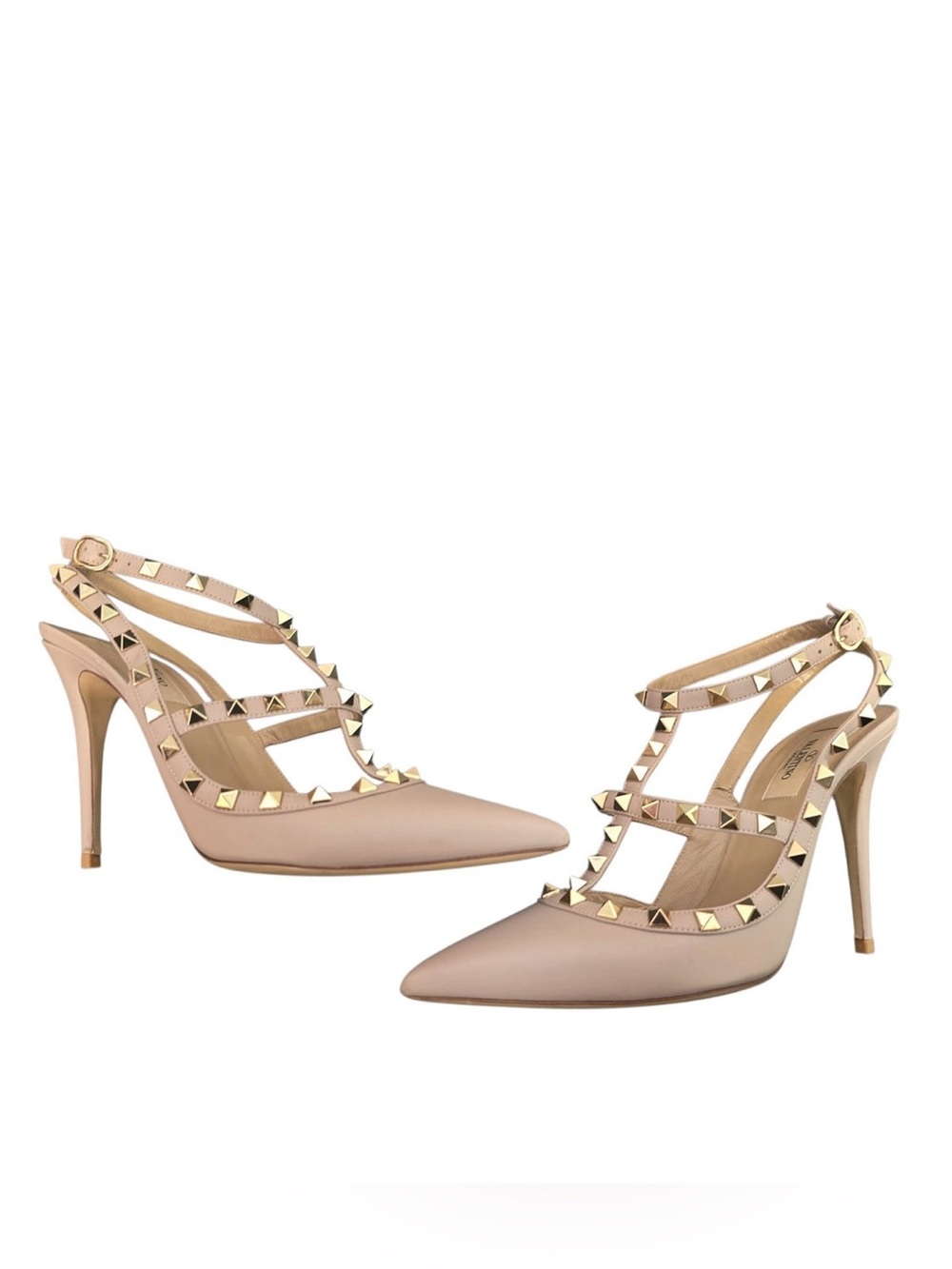 Valentino Studded Pointed-Toe Slingback Heels Size 41. New without tags or box.